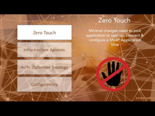 Zero Touch Infrastructure Agnostic AI/RL Optimized Topology Configurability Zero Touch Minimal changes