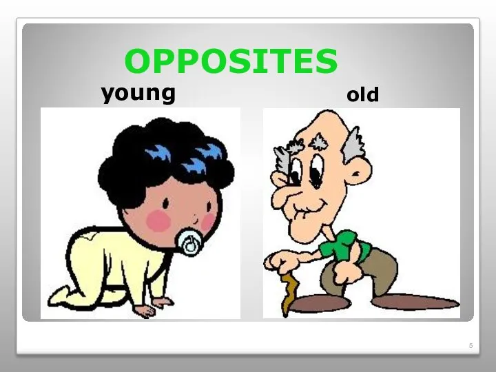 OPPOSITES young old