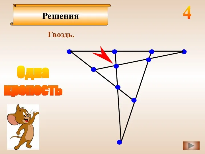 Решения Гвоздь. 4 Одна крепость