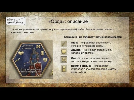 «Орда»: описание В каждом режиме игры армия получает определенный набор боевых единиц