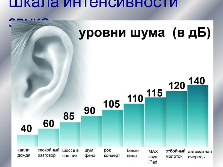 Шкала интенсивности звука