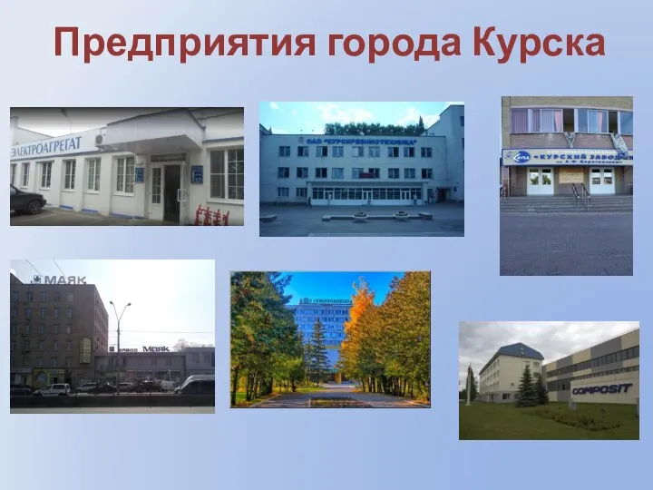 Предприятия города Курска