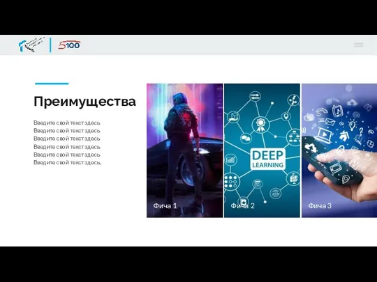 Преимущества Введите свой текст здесь Введите свой текст здесь Введите свой текст