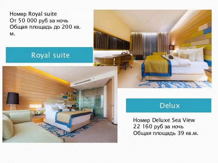 Delux Royal suite Номер Deluxe Sea View 22 160 руб за ночь