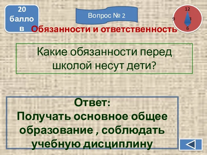 Какие обязанности перед школой несут дети? 20 баллов Ответ: Получать основное общее