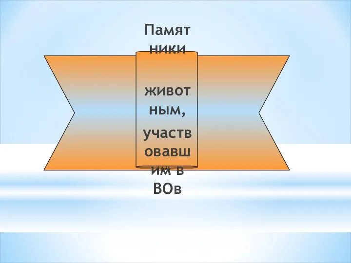 Памятники животным, участвовавшим в ВОв