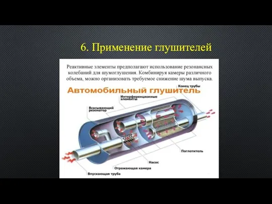 6. Применение глушителей