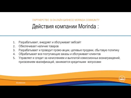 Разрабатывает, внедряет и обслуживает вебсайт Обеспечивает наличие товаров Разрабатывает и проводит промо-акции,