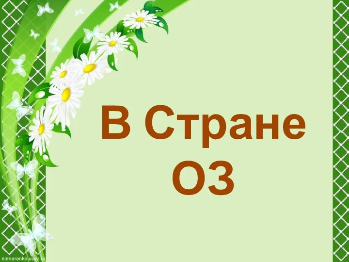 В Стране ОЗ