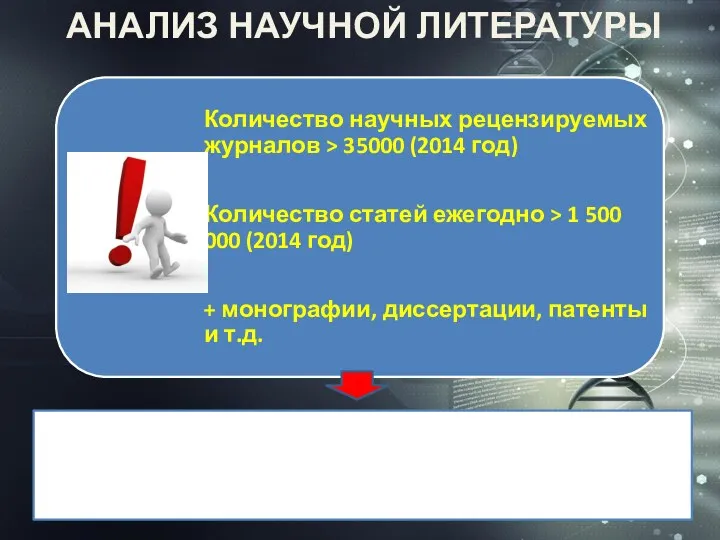 АНАЛИЗ НАУЧНОЙ ЛИТЕРАТУРЫ ФИЛЬТРАЦИЯ, ВЫБОР И ОПРЕДЕЛЕНИЕ ПРИОРИТЕТОВ ПРИ ПОИСКЕ ЛИТЕРАТУРНЫХ ДАННЫХ