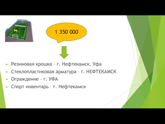 Резиновая крошка – г. Нефтекамск, Уфа Стеклопластиковая арматура – г. НЕФТЕКАМСК Ограждение