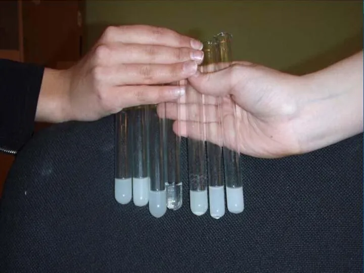 Определение общей жесткости воды мыльным раствором. В пронумерованные пробирки наливают три образца