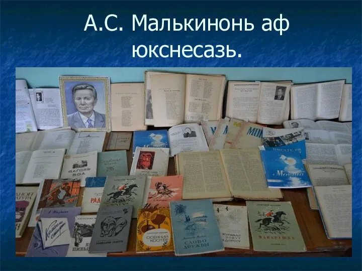 А.С. Малькинонь аф юкснесазь.