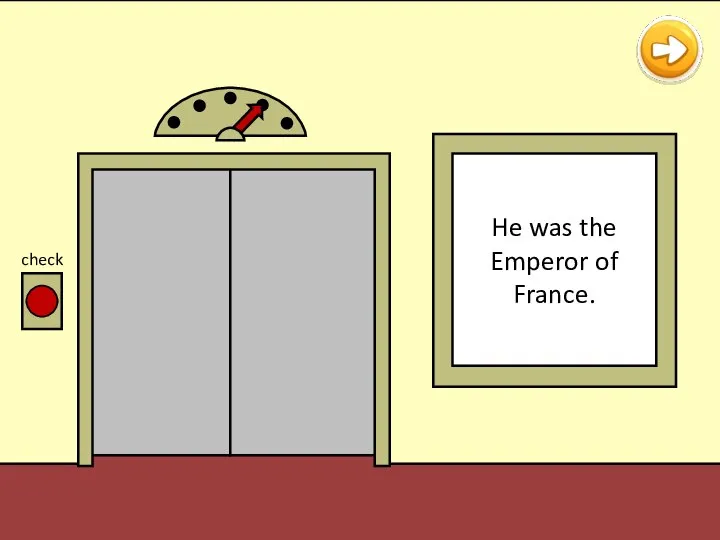 Hi, I am Napoleon! check He was the Emperor of France.