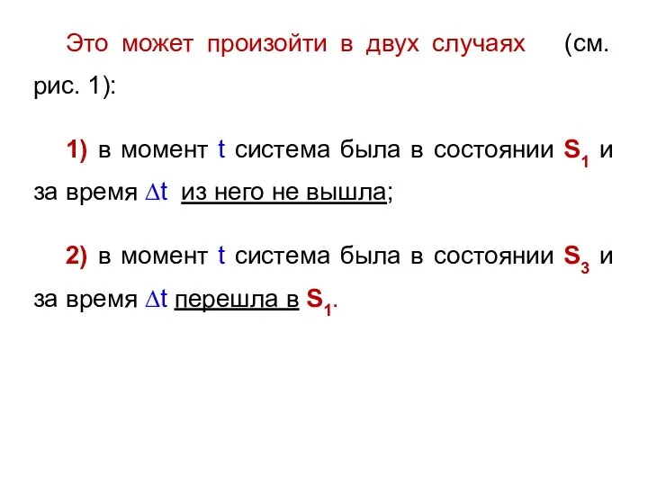 Это может произойти в двух случаях (см. рис. 1): 1) в момент