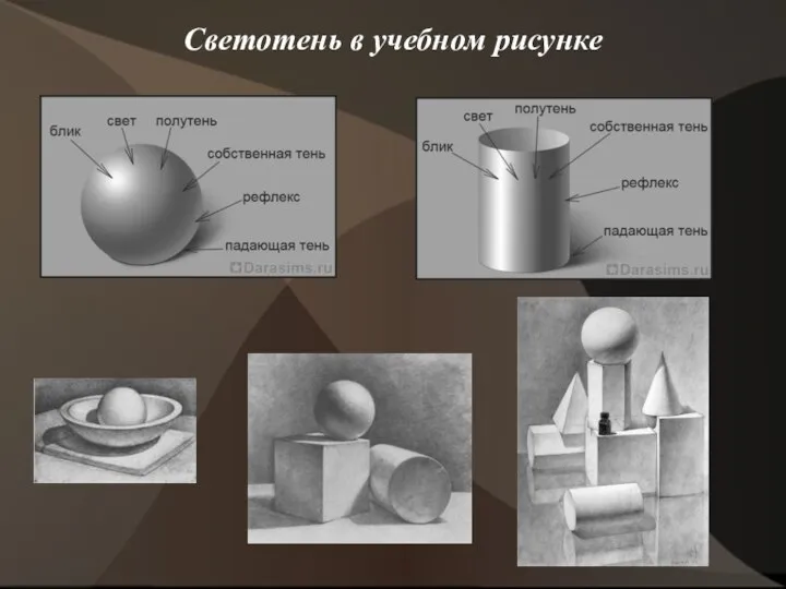 Светотень в учебном рисунке