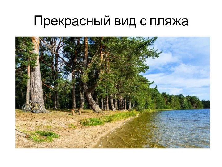 Прекрасный вид с пляжа