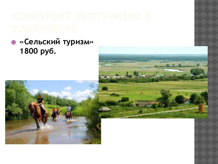 КОНКУРЕНТ ЭКОТУРИЗМА В УЛЬЯНОВСКЕ «Сельский туризм» 1800 руб.