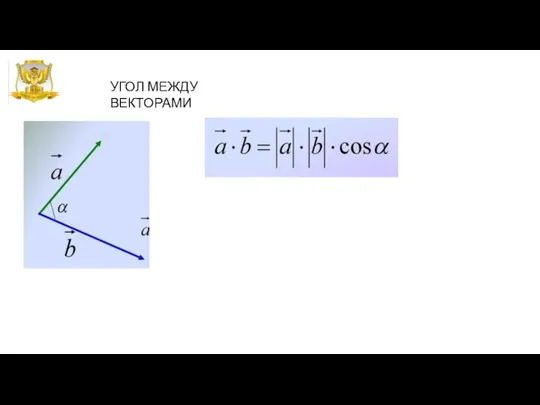 УГОЛ МЕЖДУ ВЕКТОРАМИ