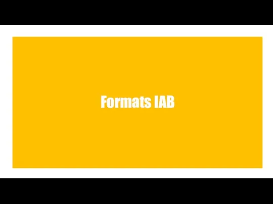 Formats IAB