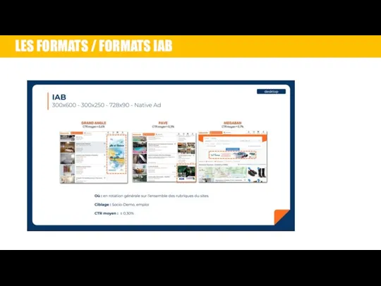 LES FORMATS / FORMATS IAB