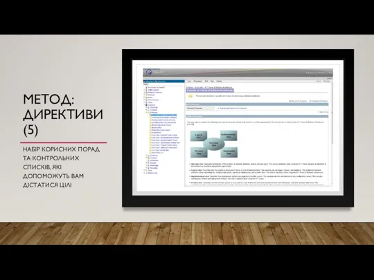 МЕТОД: ДИРЕКТИВИ (5) НАБІР КОРИСНИХ ПОРАД ТА КОНТРОЛЬНИХ СПИСКІВ, ЯКІ ДОПОМОЖУТЬ ВАМ ДІСТАТИСЯ ЦІЛІ