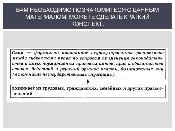 ВАМ НЕОБХОДИМО ПОЗНАКОМИТЬСЯ С ДАННЫМ МАТЕРИАЛОМ, МОЖЕТЕ СДЕЛАТЬ КРАТКИЙ КОНСПЕКТ.