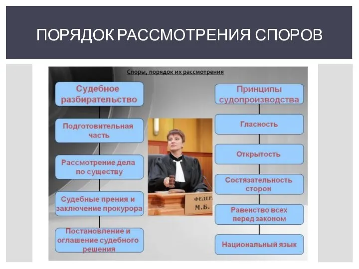 ПОРЯДОК РАССМОТРЕНИЯ СПОРОВ