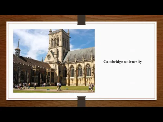 Cambridge univnrsity