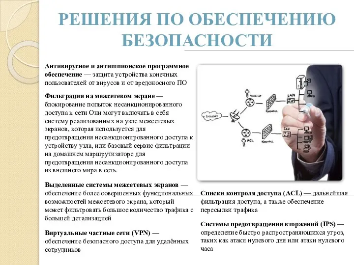 РЕШЕНИЯ ПО ОБЕСПЕЧЕНИЮ БЕЗОПАСНОСТИ Антивирусное и антишпионское программное обеспечение — защита устройства