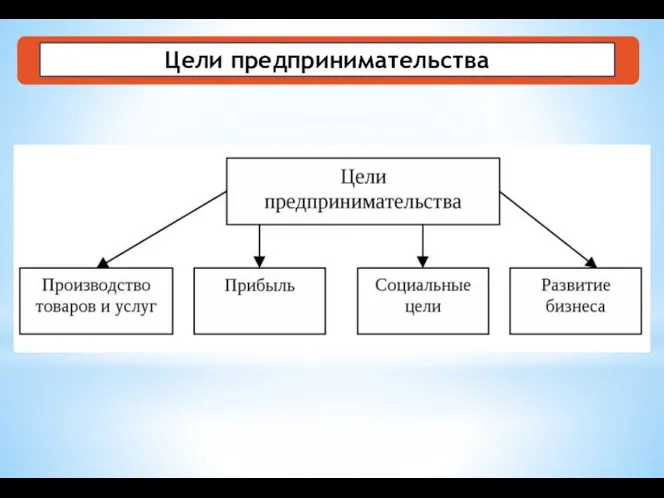 Цели предпринимательства