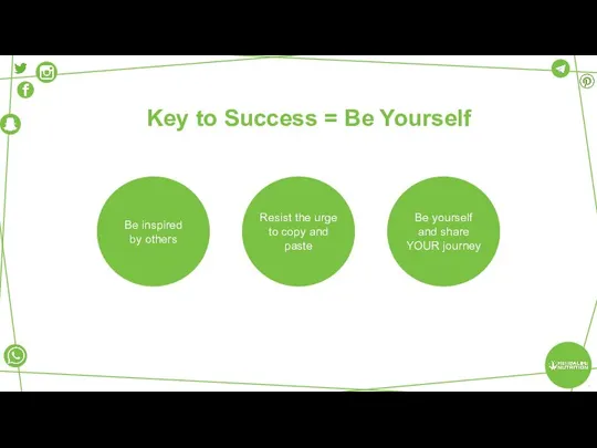 Key to Success = Be Yourself