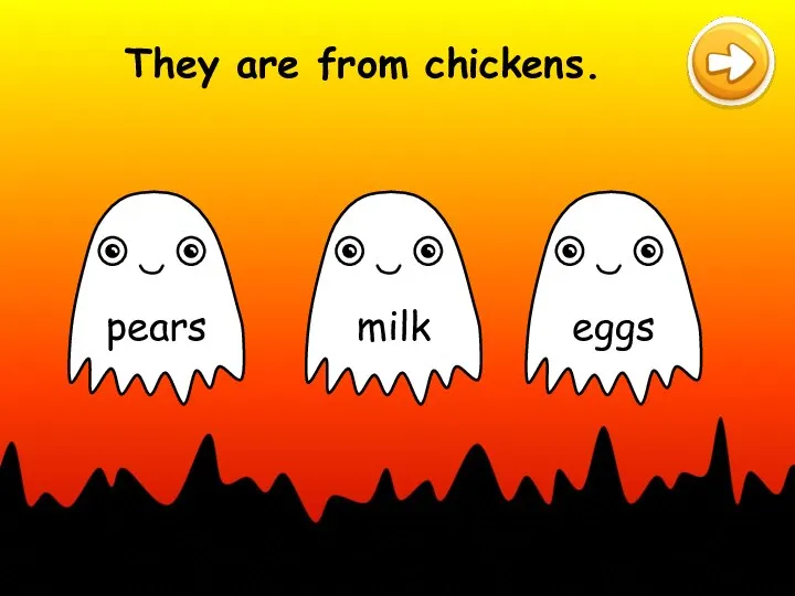 They are from chickens.