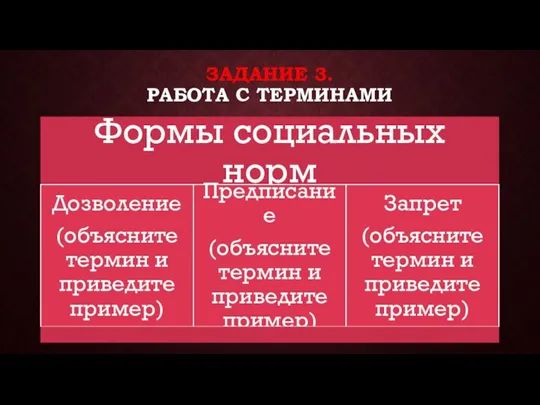 ЗАДАНИЕ 3. РАБОТА С ТЕРМИНАМИ