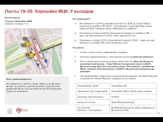 Что происходит? Нет движения от ЦСКА до Делового центра и от ЦСКА