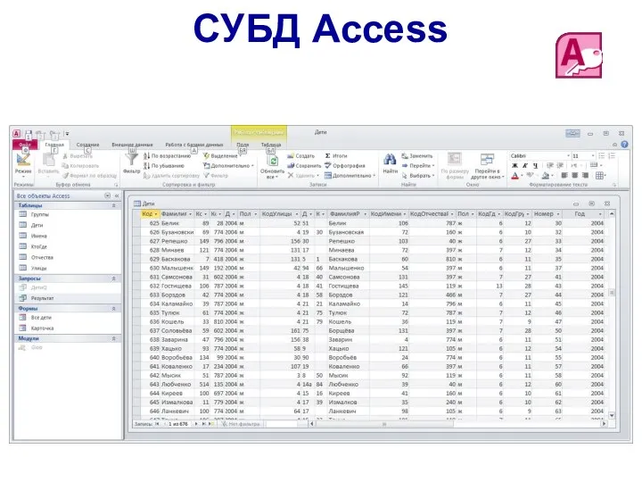 СУБД Access