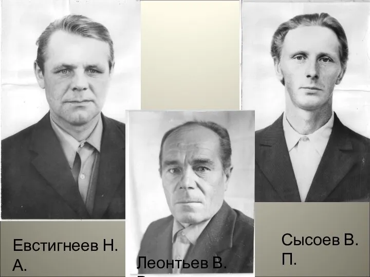 Евстигнеев Н.А. Леонтьев В.В. Сысоев В.П.