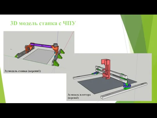 3D модель станка с ЧПУ 3д модель станка (версия1) 3д модель плоттера (версия2)