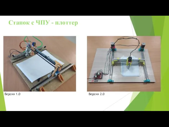 Станок с ЧПУ - плоттер Версия 1.0 Версия 2.0