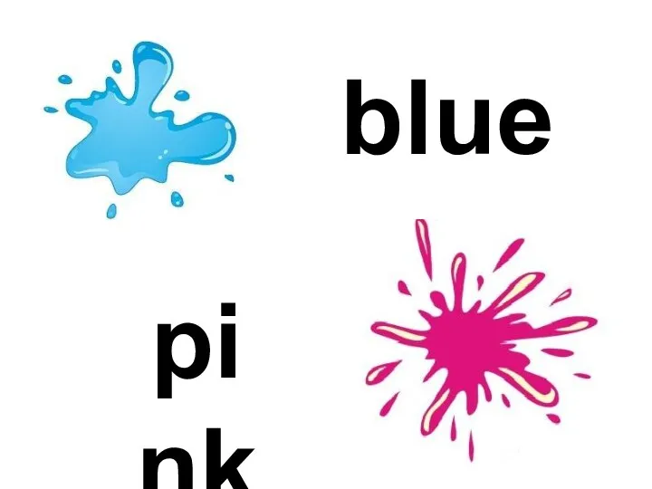 blue pink