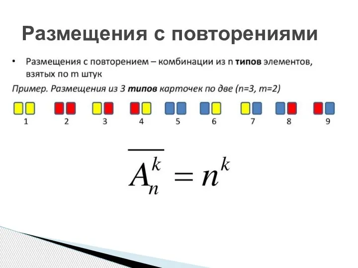 Размещения с повторениями