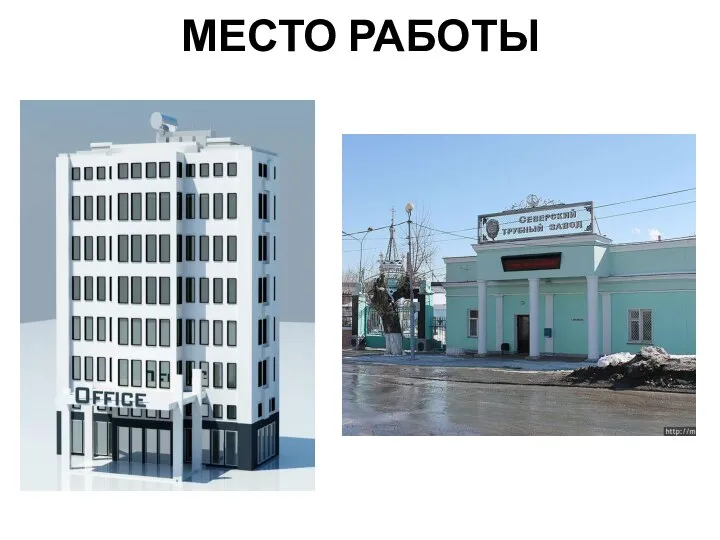 МЕСТО РАБОТЫ