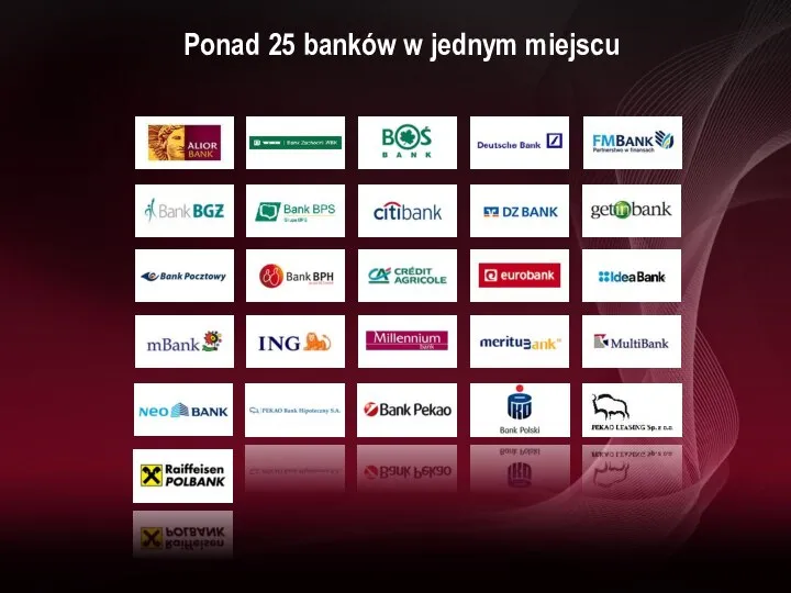 Ponad 25 banków w jednym miejscu