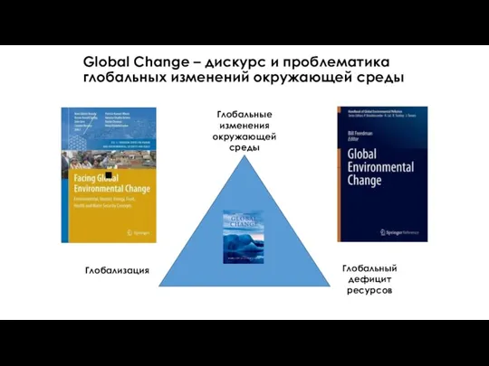 Global Change – дискурс и проблематика глобальных изменений окружающей среды Глобальные изменения