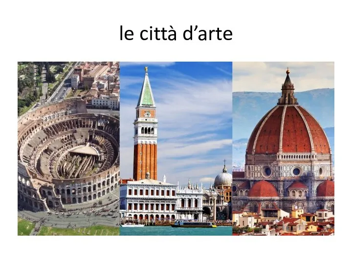 le città d’arte