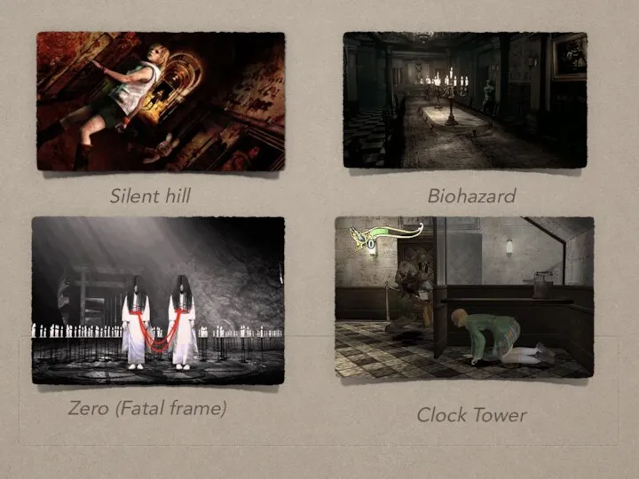 Silent hill Biohazard Zero (Fatal frame) Clock Tower