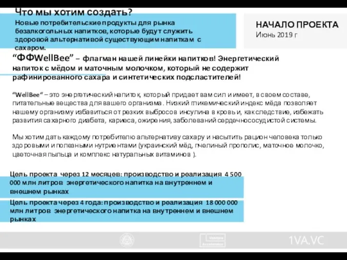 Что мы хотим создать? Новые потребительские продукты для рынка безалкогольных напитков, которые