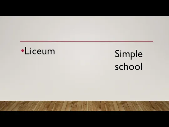 Liceum Simple school
