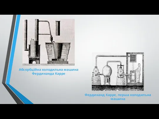 Абсорбційна холодильна машина Фердинанда Карре Фердинанд Карре, перша холодильна машина