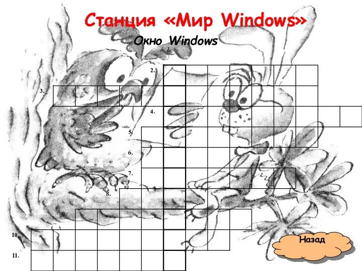 Станция «Мир Windows» Окно Windows Назад